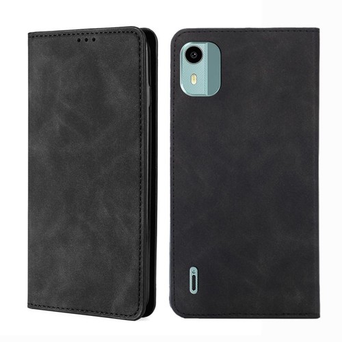 Custodia pelle magnetica nera - pelle,